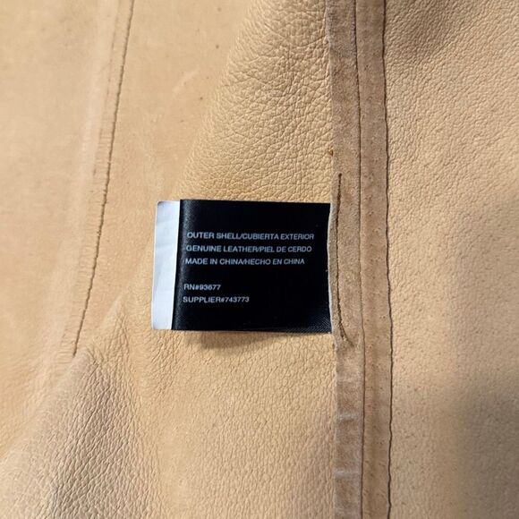 Mixit Tan Suede Fringe Jacket Women’s Medium Boho Western Country - Picture 6 of 7